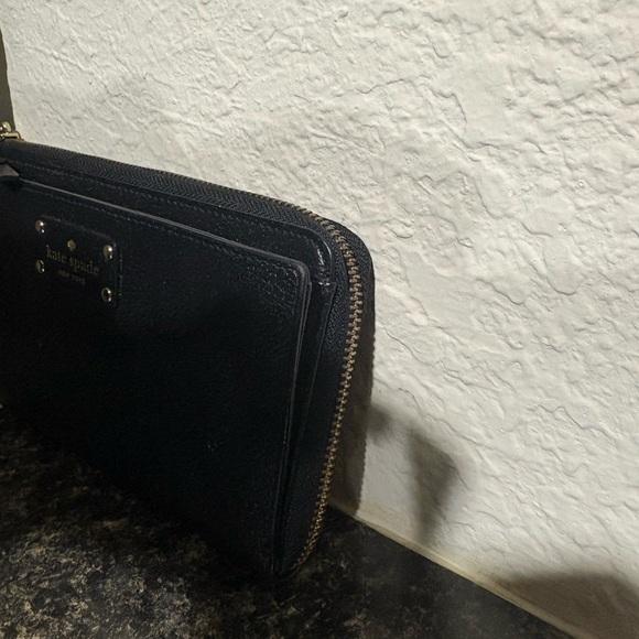 Kate Spade Black Textured Wristlet - Picture 3 of 4